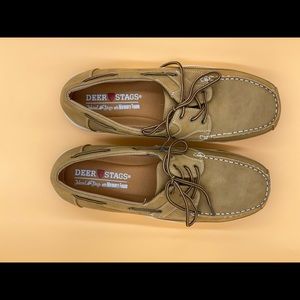 Loafers Deer Stags Island Stags with Memory Foam tan size 14W